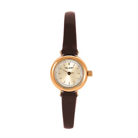 Золотое женские часы TALANT 50.3.45.08.2 ошейники шлейки lelap амуниция ошейник joli из натуральной ш 15 мм дл 27 36см коричневый 30 39 см