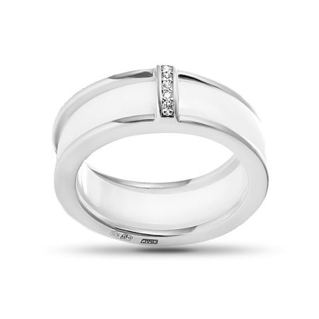 Кольцо SOKOLOV из серебра с керамикой и фианитами