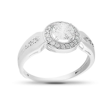 Кольцо с кристаллами SWAROVSKI из серебра