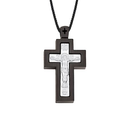 Деревянный православный крест с серебром значок деревянный калининград буковки zdd 01237