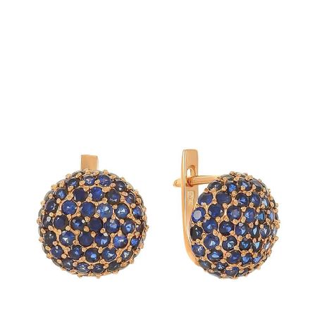 Серьги из золота с сапфирами