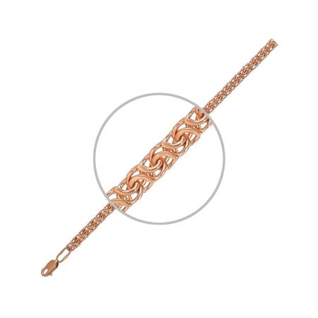 Золотая тяжеловесная цепочка Москвичка 4 мм