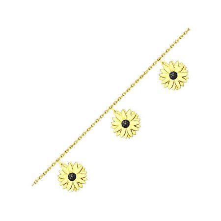 Серебряный браслет Подсолнухи с позолотой лоренс энхольт винсент камиль и подсолнухи