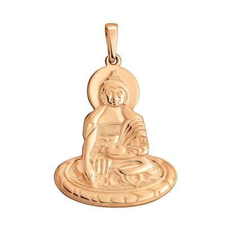 Золотая буддийская подвеска