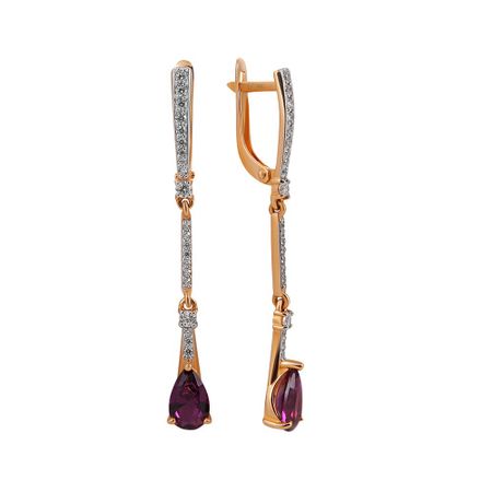 Золотые серьги с кристаллами и фианитами bseed настенные розетки двойные белые черные золотые с кристаллами