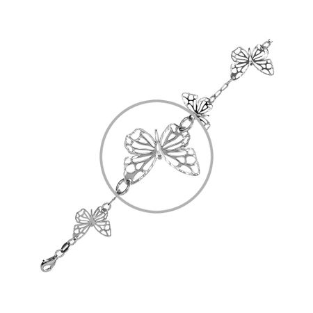 Серебряный браслет Бабочка с родированием открытка 3d бабочка moonbiffy