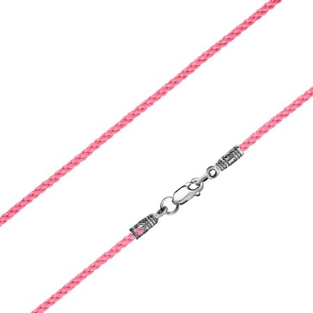 Текстильный шнурок с серебряным замком лейкопластырь хартманн cosmos текстильный 20