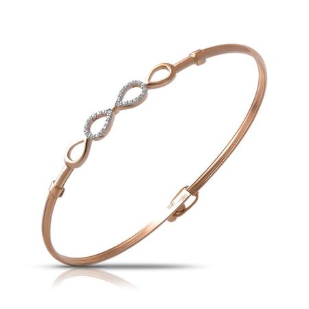 Золотой жесткий браслет с фианитами и родированием медицинский жесткий лапароскоп 0 30 градусов 5 мм 10 мм