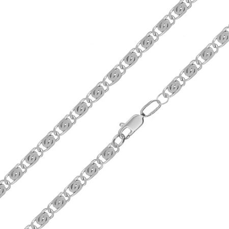 Серебряный браслет Улитка с родированием