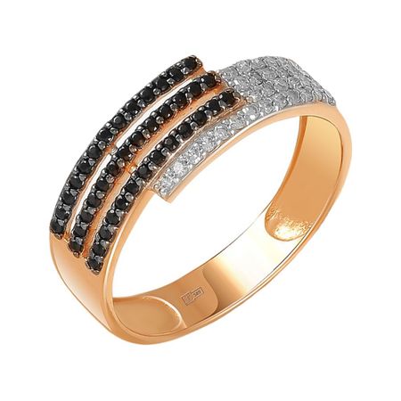 Кольцо из золота со шпинелью и бриллиантами