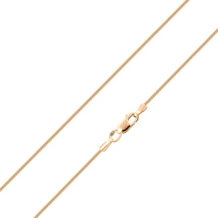 Серебряная цепочка Снейк с позолотой