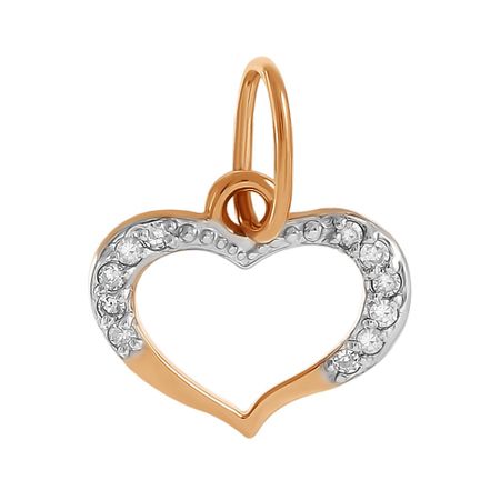 Подвеска TALANT Сердце из золота с бриллиантами подвеска maxijoy сердце с оленями 11 5см красная дерево