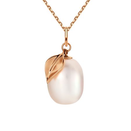 Золотая подвеска с жемчугом