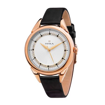 Золотые женские часы НИКА Celebrity 1281.0.1.16A золотые настенные часы из алюминия 9 5 дюймов