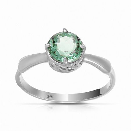 Кольцо из серебра с празиолитом