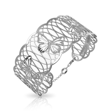 Серебряный жесткий браслет Бабочка с родированием медицинский жесткий лапароскоп 0 30 градусов 5 мм 10 мм