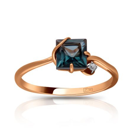Кольцо TALANT из золота с топазом и фианитом