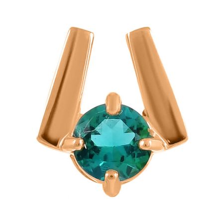 Золотая подвеска с изумрудом