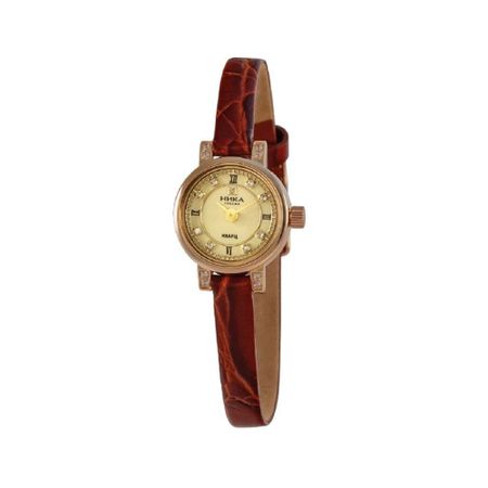 Золотые женские часы НИКА Viva 0313.1.1.47 viva la vika piercing lab пусет plain triangle stud earring