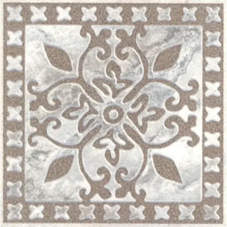 Вставка напольная Kerama Marazzi Престон AD/A697/SG1506N 7.7x7.7 см матовая цвет светло-серый плитка напольная 40х40 лаура 40х40 зелёная