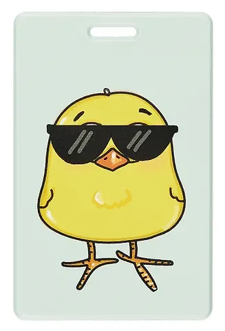 Чехол для карточек вертикальный Цыпленок в солнцезащитных очках (ДК2024-465)