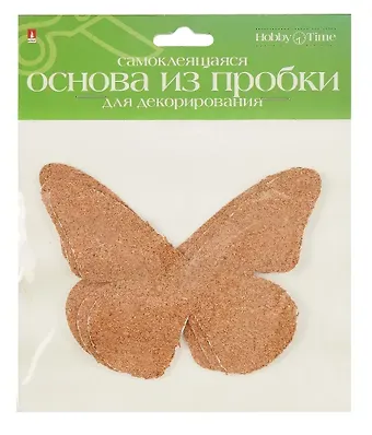 Основа из пробки самоклеющаяся. для декорирования. 3 штуки. 6 видов. -Китай: Альт, (Hobby Time ). 2-366 442106