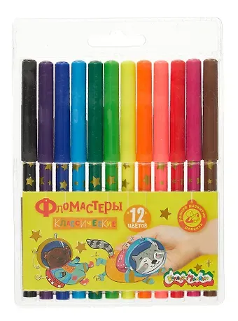 Фломастеры 12цв 