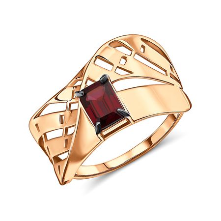 Золотое кольцо с родолитом