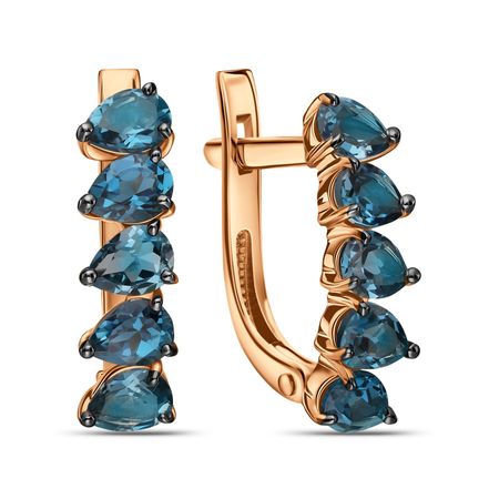 Золотые серьги с London топазами металлические магниты для холодильника дубай лондон золотые ворота