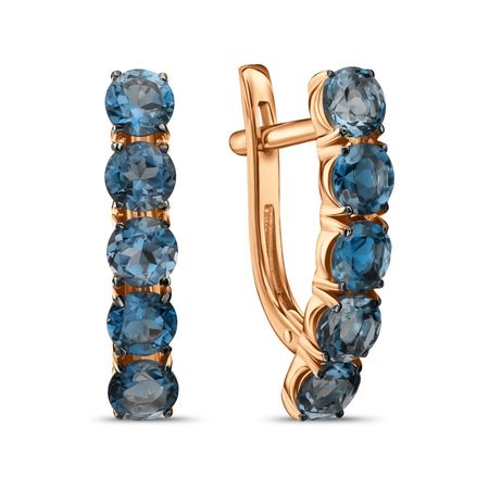 Золотые серьги с London топазами металлические магниты для холодильника дубай лондон золотые ворота