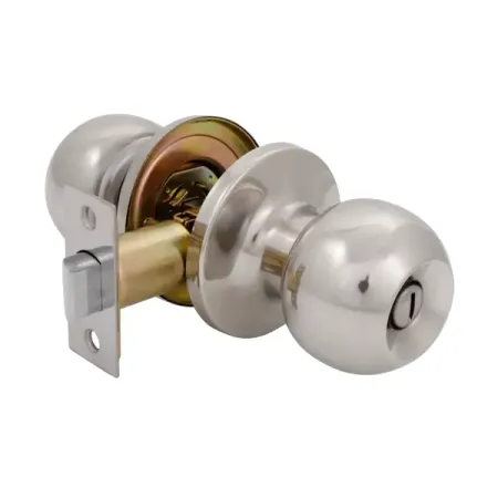 Ручка-кноб с фиксатором цвет хром