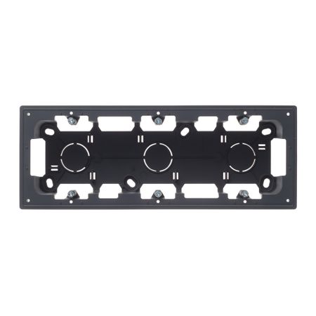 Коробка монтажная Simon 24 Harmonie трехместная накладная графит (2400753-038)