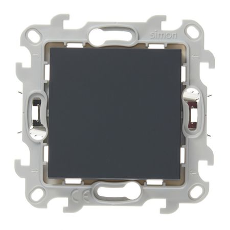 Выключатель Simon 24 Harmonie одноклавишный встраиваемый графит (2420101-038)