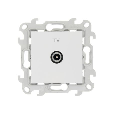 Розетка телевизионная Simon 24 Harmonie встраиваемая белая TV (2410475-030)