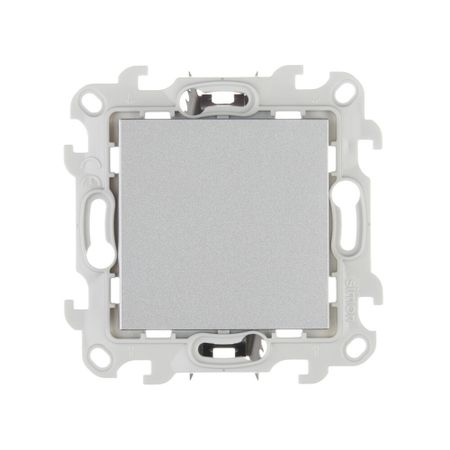 Выключатель Simon 24 Harmonie одноклавишный встраиваемый алюминий (2420101-033) юрий велийкович джикович организация и управление в строительстве учебное пособие