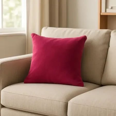 Подушка Flandria 45x45 см цвет бордовый