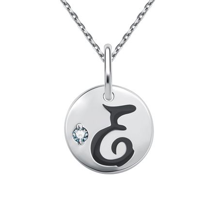 Серебряная подвеска с топазом