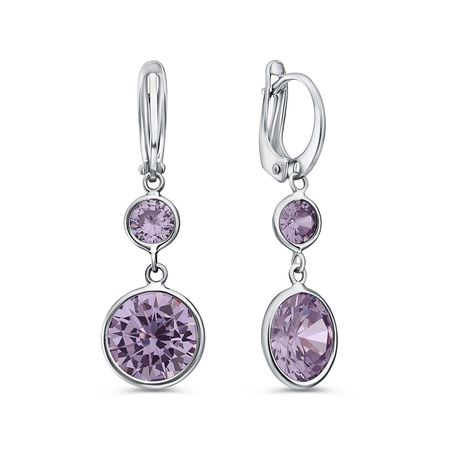 Серебряные серьги с фианитами серебряные турбо ракушки 3 шт