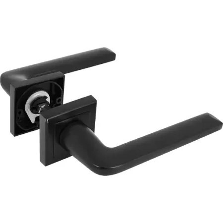 Дверные ручки AL 140 BL комплект цвет черный 4 шт ированные накладки на дверные ручки для honda crv cr v 2007 2008 2009 2010 2011 abs