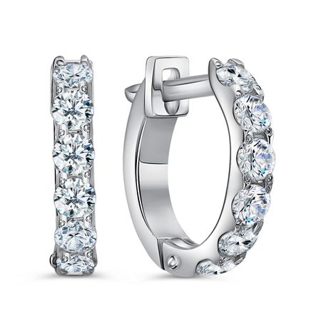 Серебряные серьги с фианитами