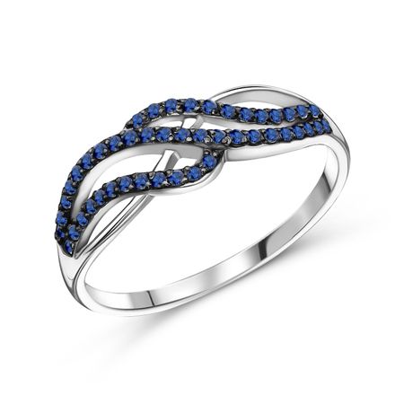 Серебряное кольцо с фианитами