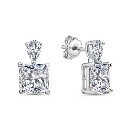 Серебрянве серьги с фианитами viva la vika серьги pinky rock star earring