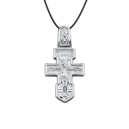 Серебряный православный крест