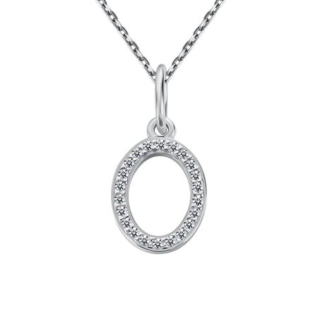 Серебряная подвеска с фианитами 