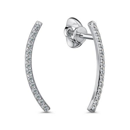 Серебряные серьги с фианитами скотт коутон кира брид райсли пять ночей у фредди серебряные глаза