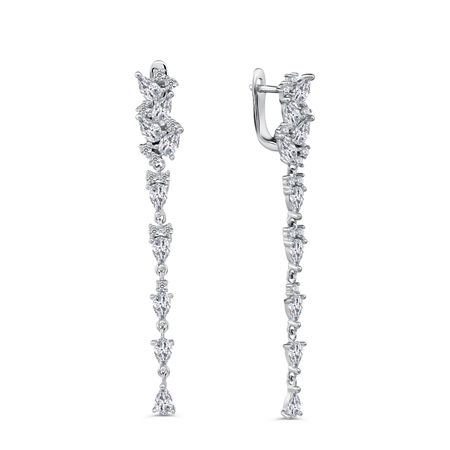 Серебряные серьги с фианитами скотт коутон кира брид райсли пять ночей у фредди серебряные глаза