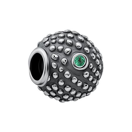 Серебряный шарм с фианитами