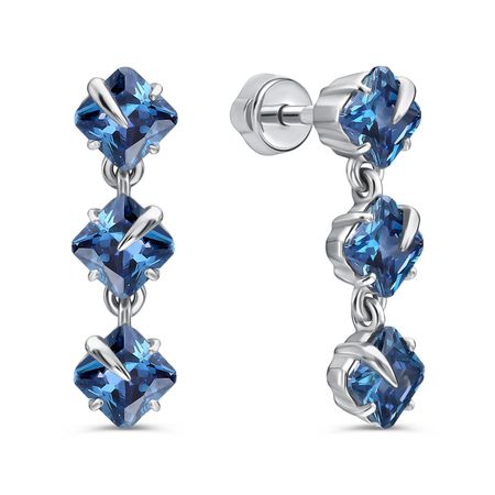 Серебряные серьги с фианитами скотт коутон кира брид райсли пять ночей у фредди серебряные глаза