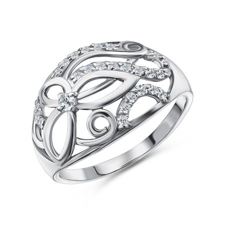 Серебряное кольцо с фианитами