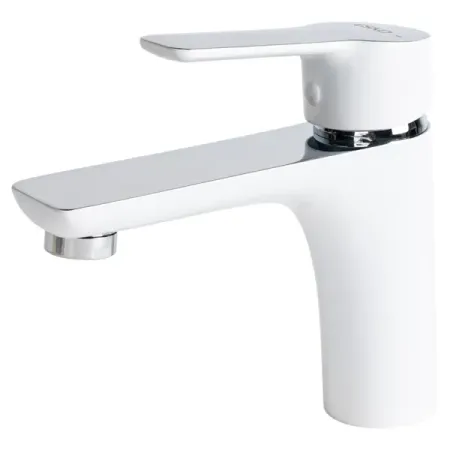 Смеситель для раковины Esko Lucca LC26W однорычажный цвет хром белый матовый керамический гайвань jingde tea set сине белый 160 мл